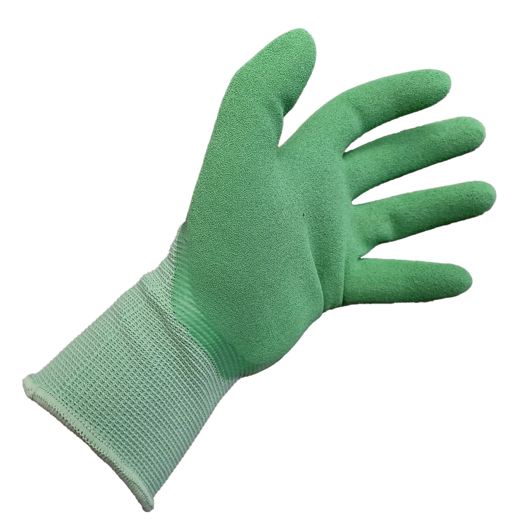 Ladies Double Dipped Latex Glove, Small, Green - Image 6