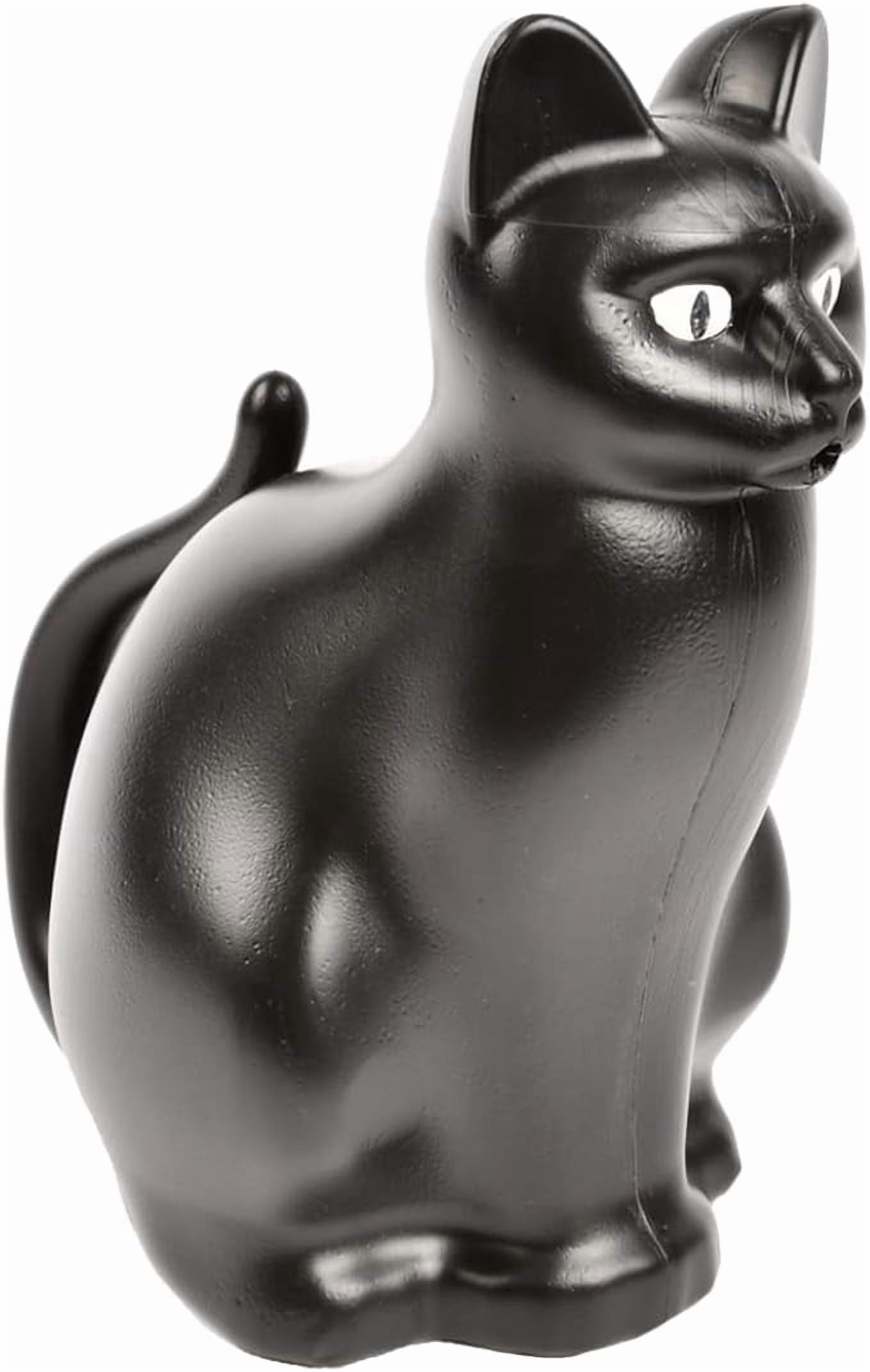 Plastic Cat Watering Can, 10.39 x 6.69 x 11.1 inches, Black - Image 2