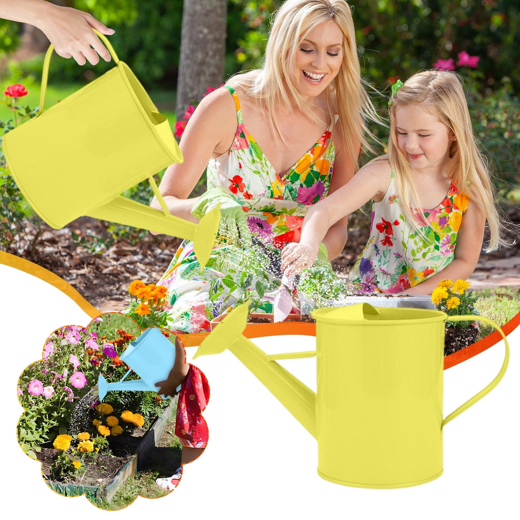 Can for Outdoor Plants and Indoor Plants,1 Gallon Metal Can for Garden Flower, Steel Metal Water Can Pot with Sprinkl... - Image 3