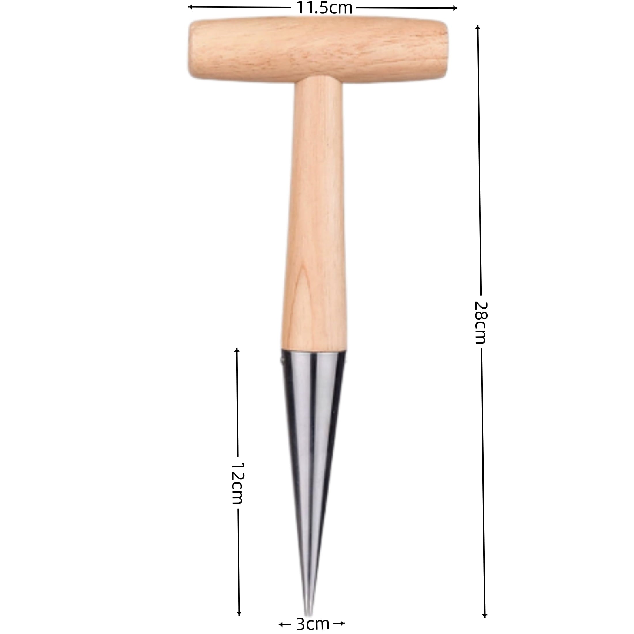 2 Pack Garden Planting Hole Maker Durable Tool for Efficient Gardening - Image 2