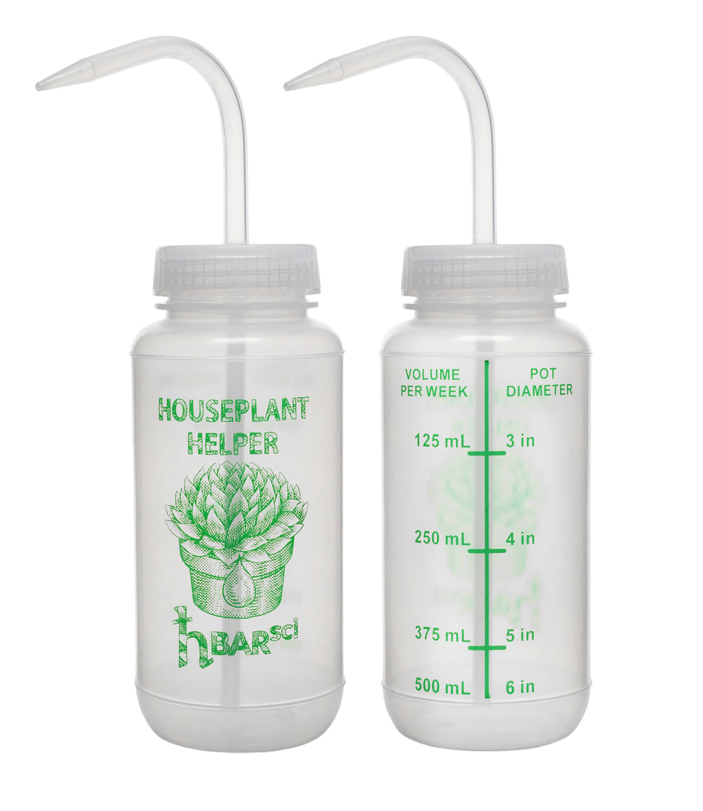 Houseplant Helper Plant Water Bottle, 16oz - Weekly Irrigation Scale Printed on Side - Plant Watering Devices, Succul...