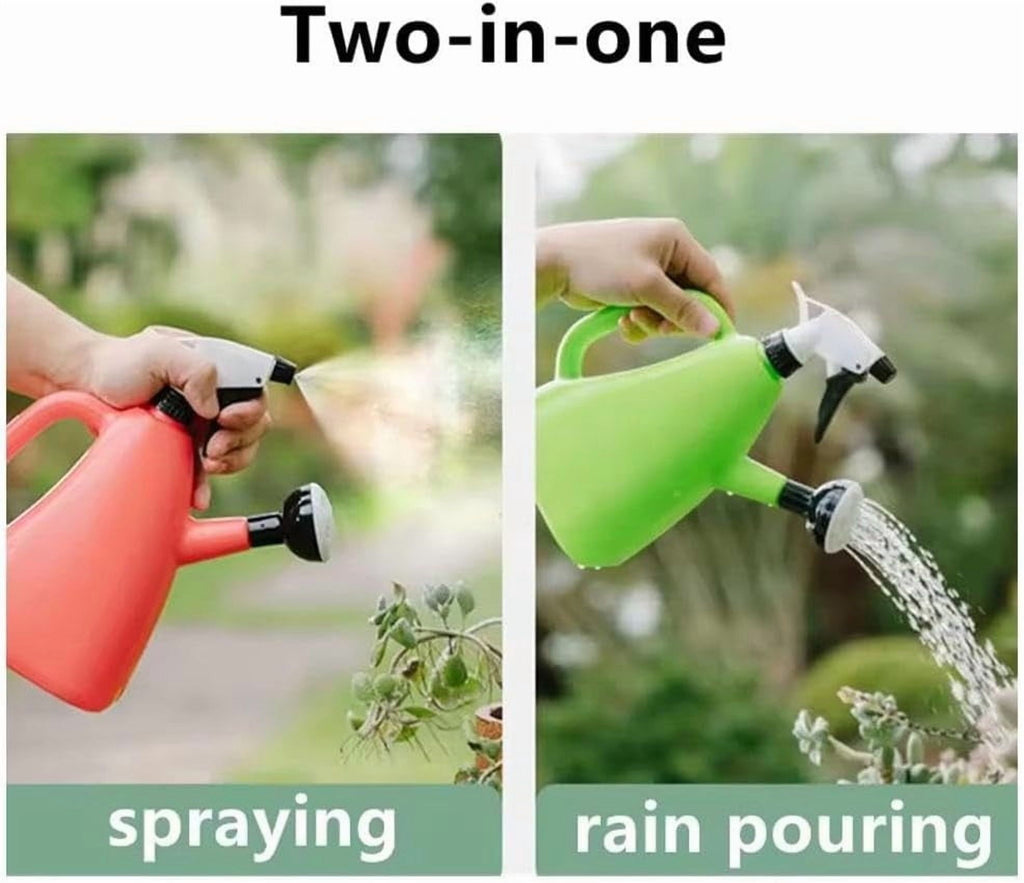 2 in 1 Watering Can with Spray, Plastic Plant Watering Can with Sprayer, Multifunctional Garden Sprayer Leakproof Wat... - Image 6