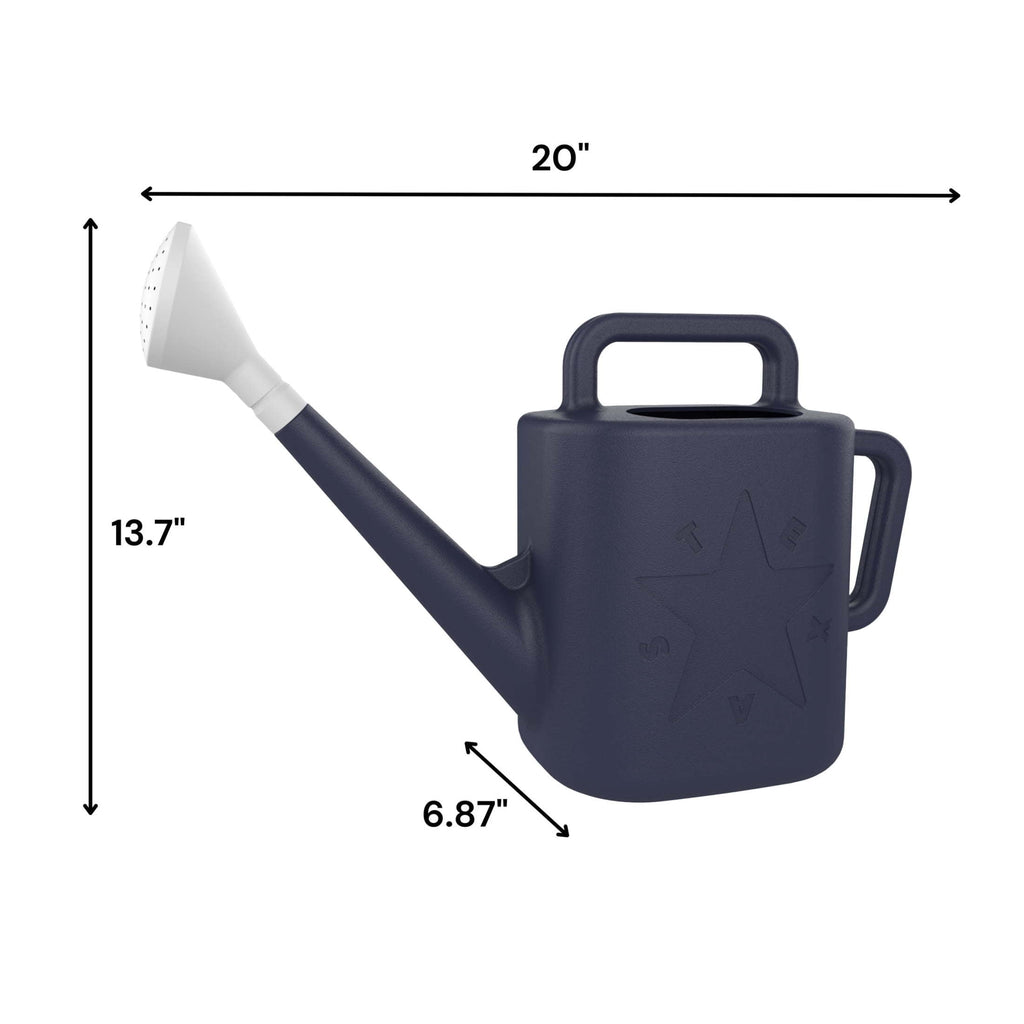 Expert Gardener Texas 2 gal. Resin Watering Can, Blue Cove - Image 4