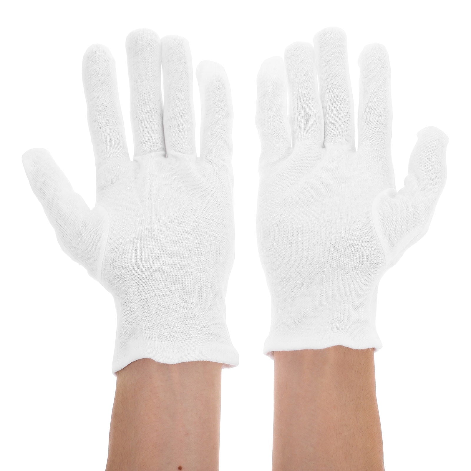 2-Pack Cotton Work Gloves for Men and Women, Protective Garden Gloves for Outdoor and Industrial Use - Image 5