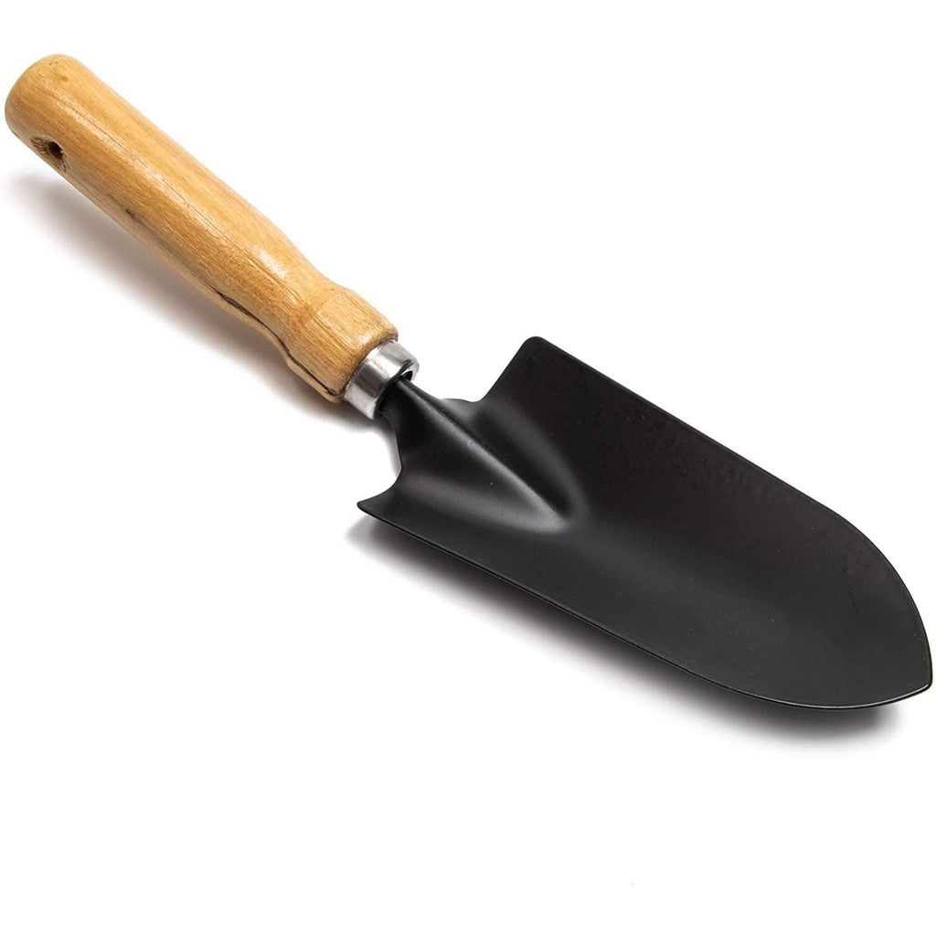 Clearance Set Black Iron Gardening Tools Set with Mango Wood Handle - Mini Hand Trowel, Transplanter, Hand Rake Cultivator - Image 6