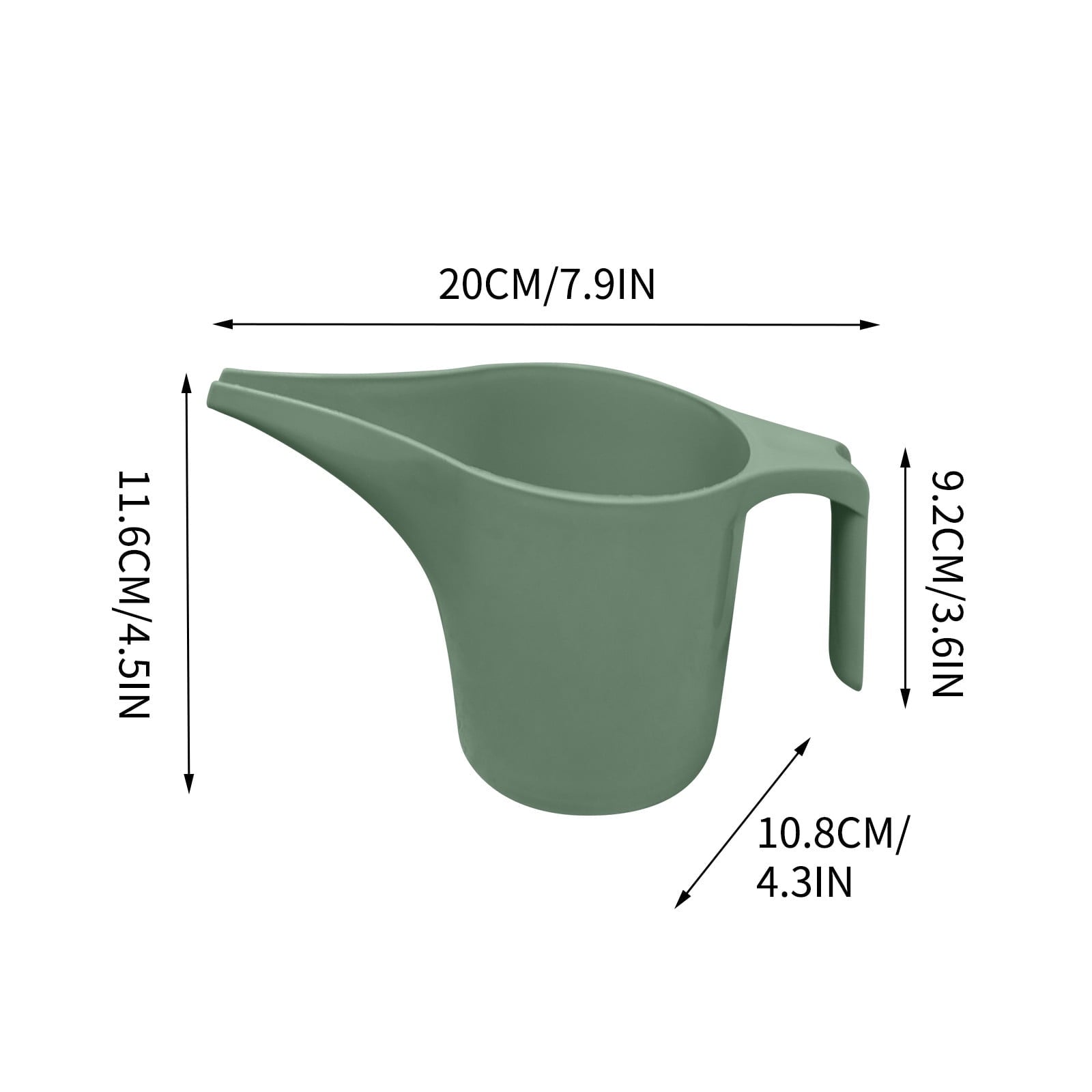 Large-Capacity Garden Watering Can with Long Spout 1.5 Gallon Heavy-Duty Plastic Plant Waterer for Indoor Outdoor Flo... - Image 3