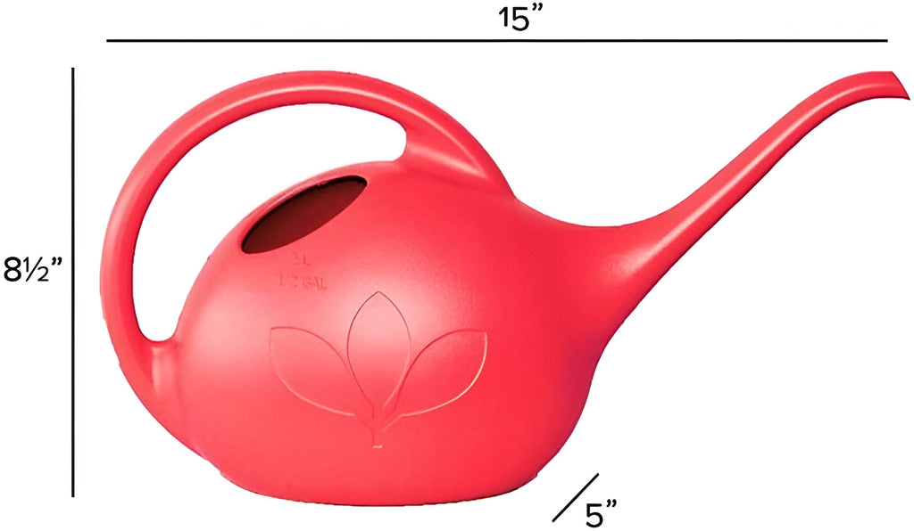 30605 Indoor Watering Can, Red Plastic, .5-Gal. - Image 5
