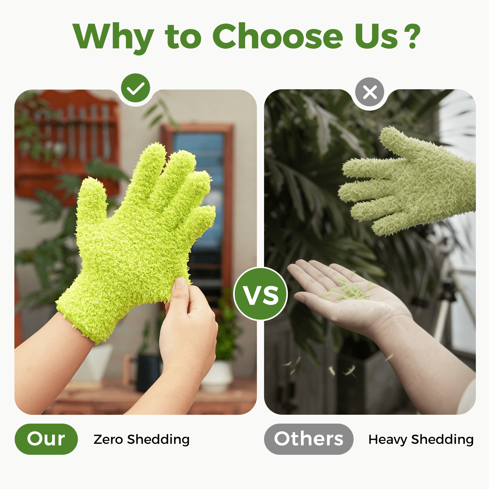 Garden Gloves for Houseplants, Save Your Plants , Ultra-Gentle Microfiber Leaf Cleaners for Indoor Plants,Washable & ... - Image 6