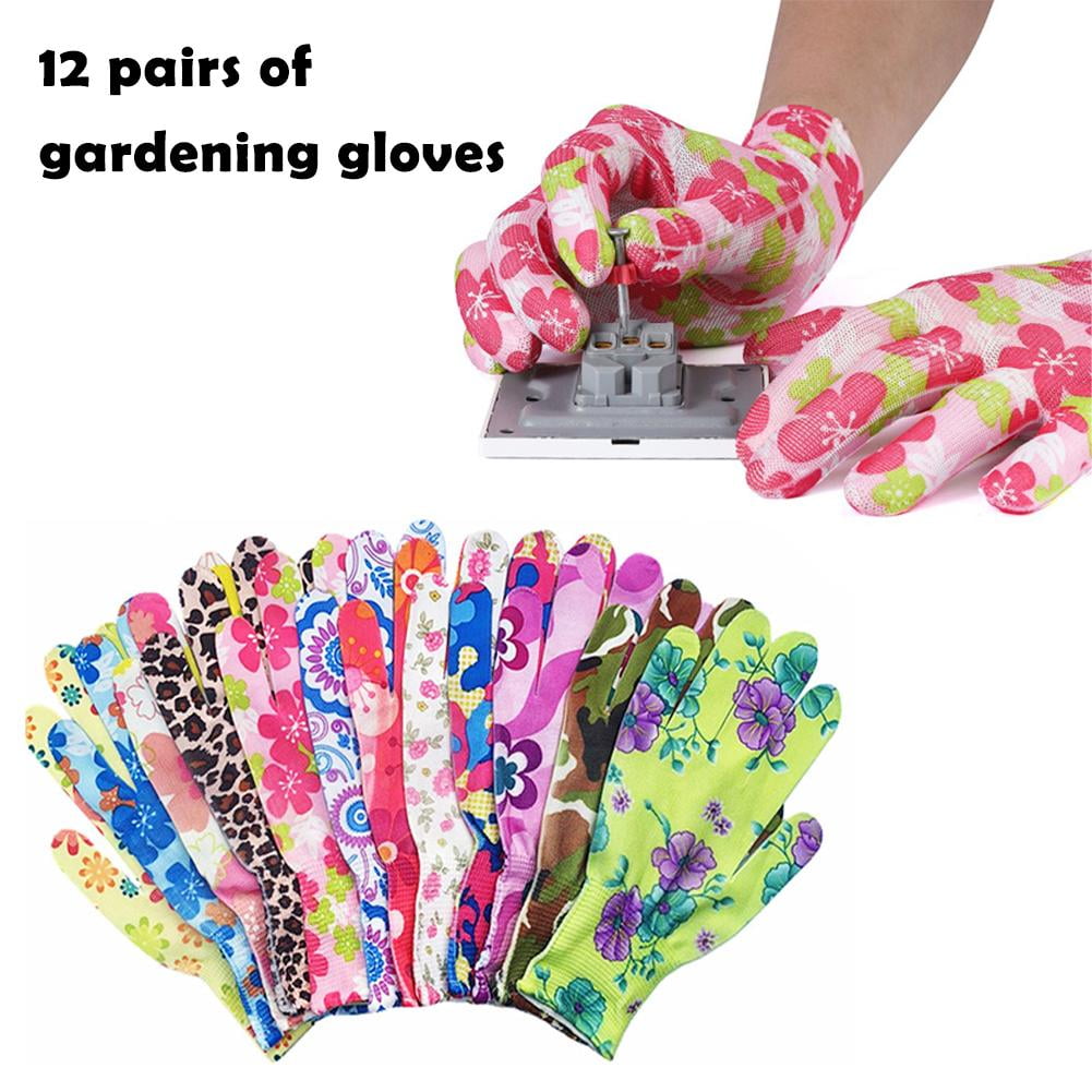 Gardening Gloves Gifts for Women, Lightweight Multicolored Nylon Garden & Work Gloves for Women - Breathable Stretch ... - Image 3