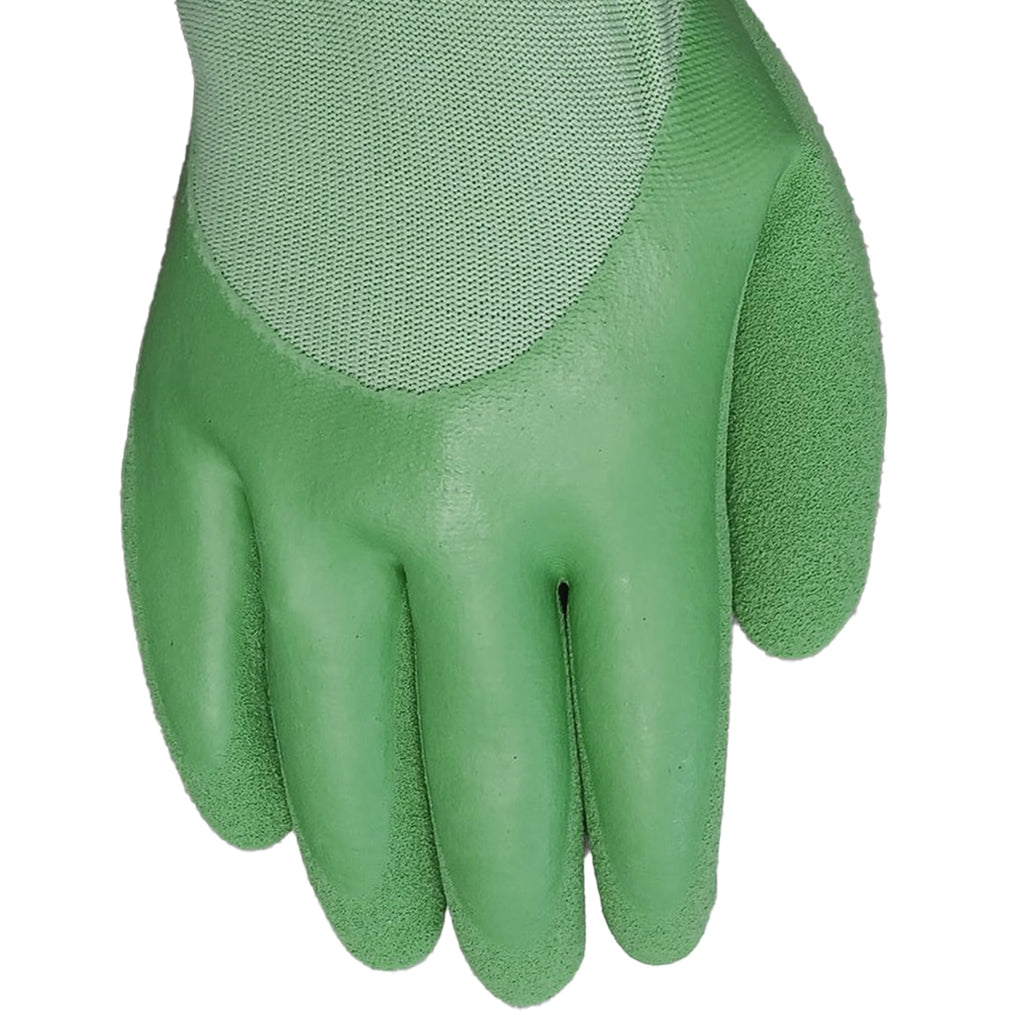 Ladies Double Dipped Latex Glove, Small, Green - Image 5
