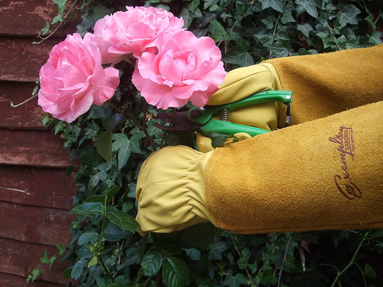 Long-Gardening-Gloves for Women/Men - Thorn Proof Cowhide Leather Rose/Blackberry Pruning Heavy Duty Gloves Thick Pal... - Image 6