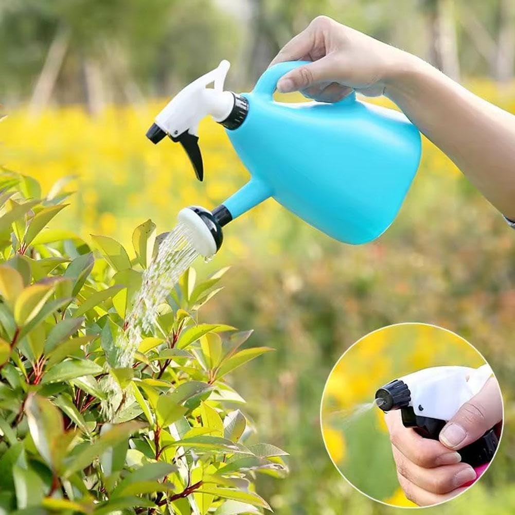 2 in 1 Watering Can with Spray, Plastic Plant Watering Can with Sprayer, Multifunctional Garden Sprayer Leakproof Wat... - Image 5