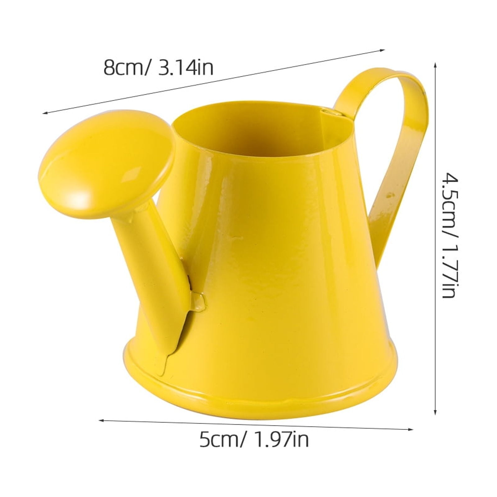 Mini Watering Can for Kids Gardening Made of Iron Sheet Assorted Color Realistic Model Compact Size - Image 2