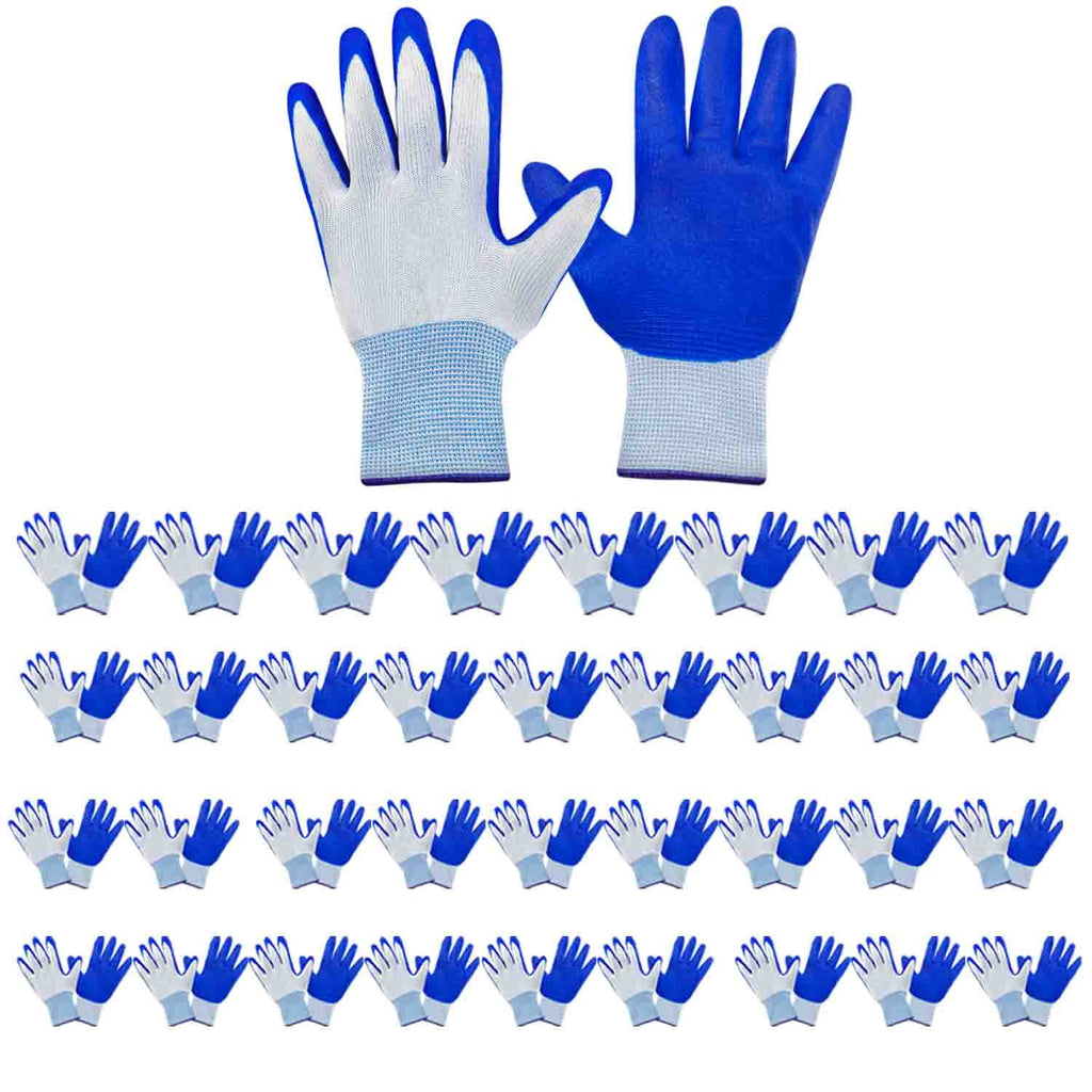 36 Pairs Gardening Work Gloves Bulk for Men Women, Breathable Nitrile Rubber Coated Garden Gloves for Gardening, 9.1 ...
