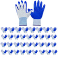 36 Pairs Gardening Work Gloves Bulk for Men Women, Breathable Nitrile Rubber Coated Garden Gloves for Gardening, 9.1 ...