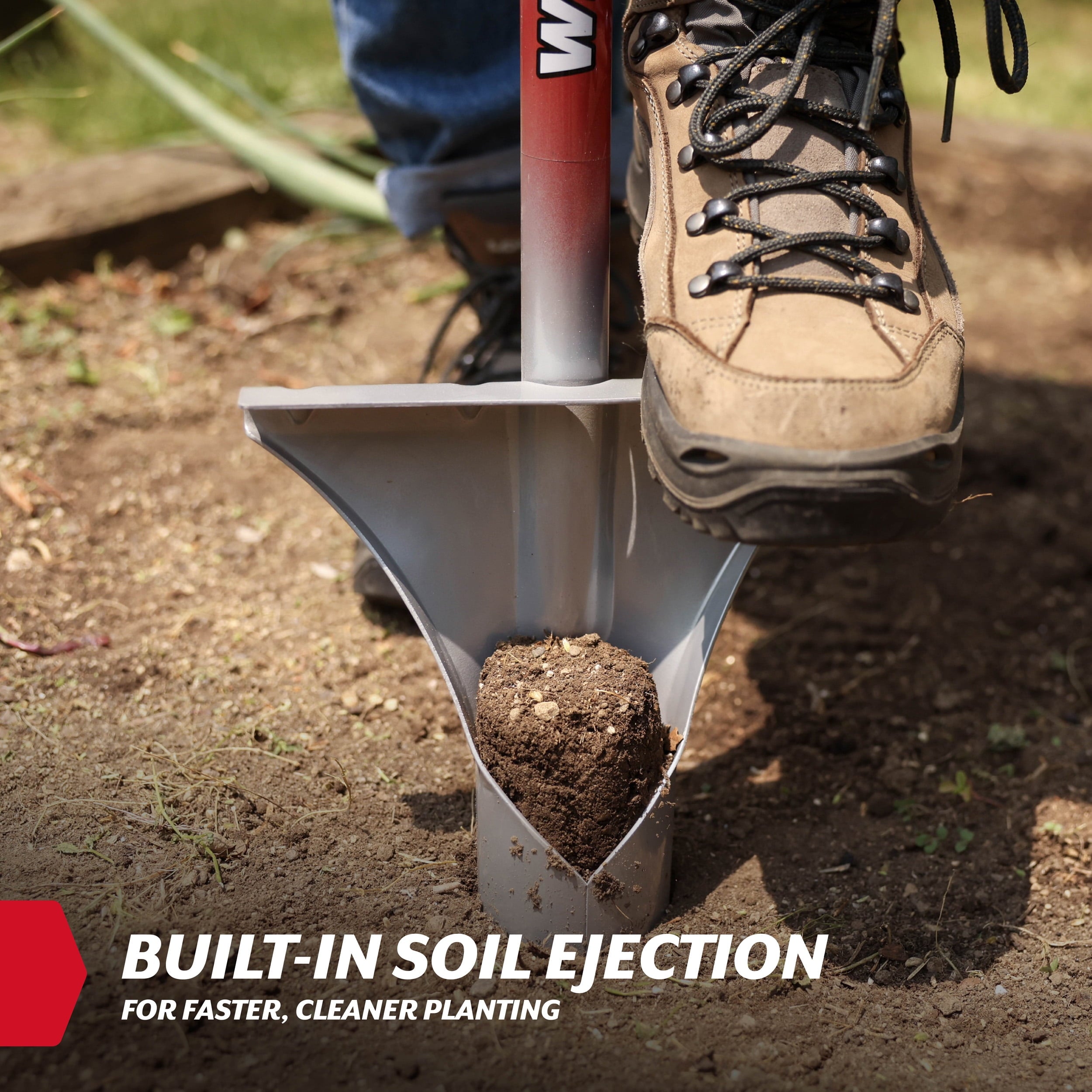Bulb Planter Tool with Footplate and 6-Inch Steel Tip - Image 6