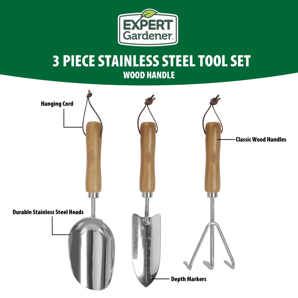 Wood Hand Tools 3 Piece Set - Image 2