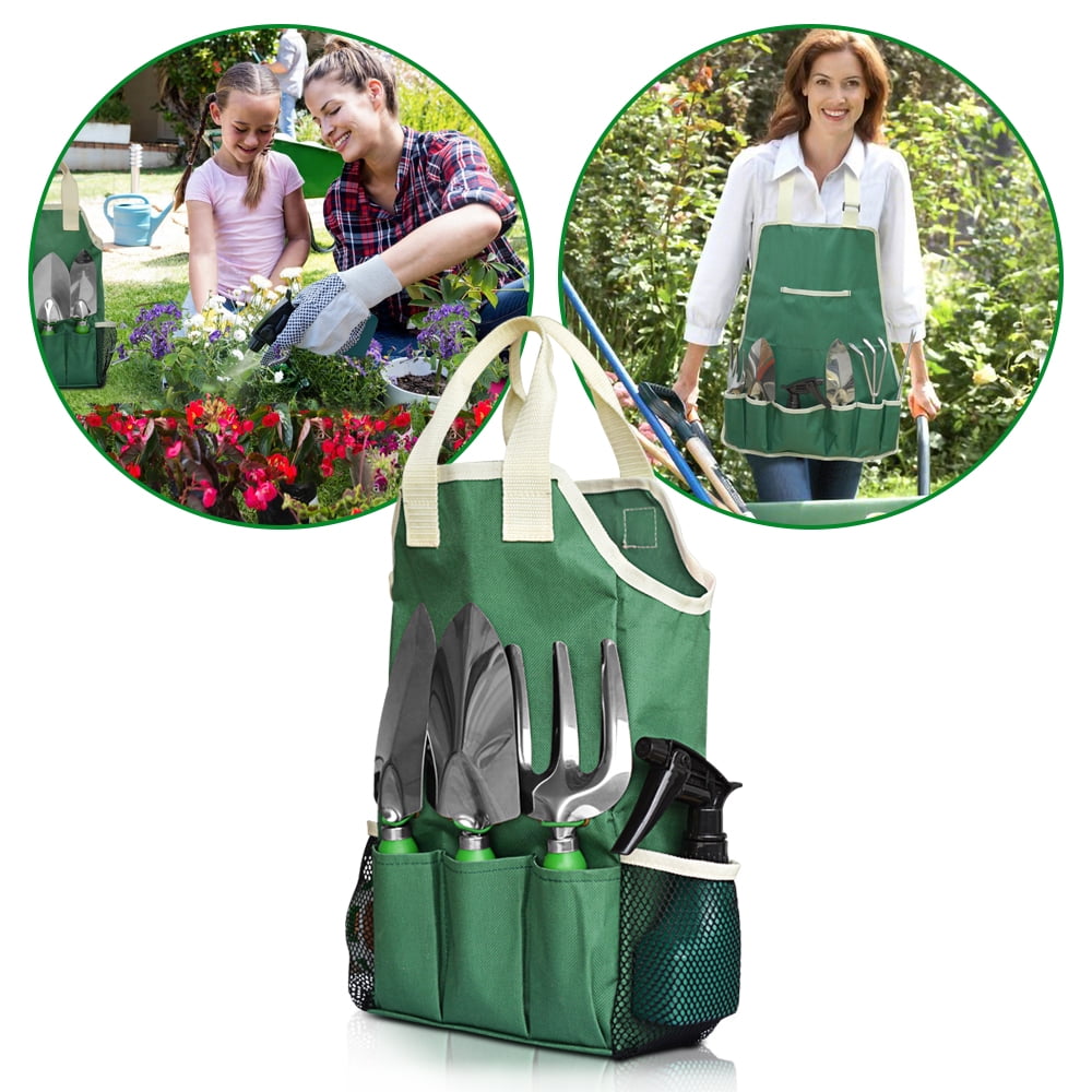 GardenHOME Garden Tool Set - 11Pcs Garden Hand Tool Set Equipment with Tote Bag Adjustable and Apron,Gardening Tools for Women - Image 3