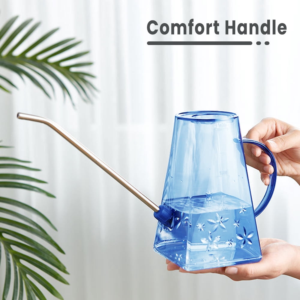 Guardwee Small Watering Can for Indoor Plants, Long Spout Plastic Plant Watering Can for House Flowers Bonsai, 1.4L/49oz - Image 3