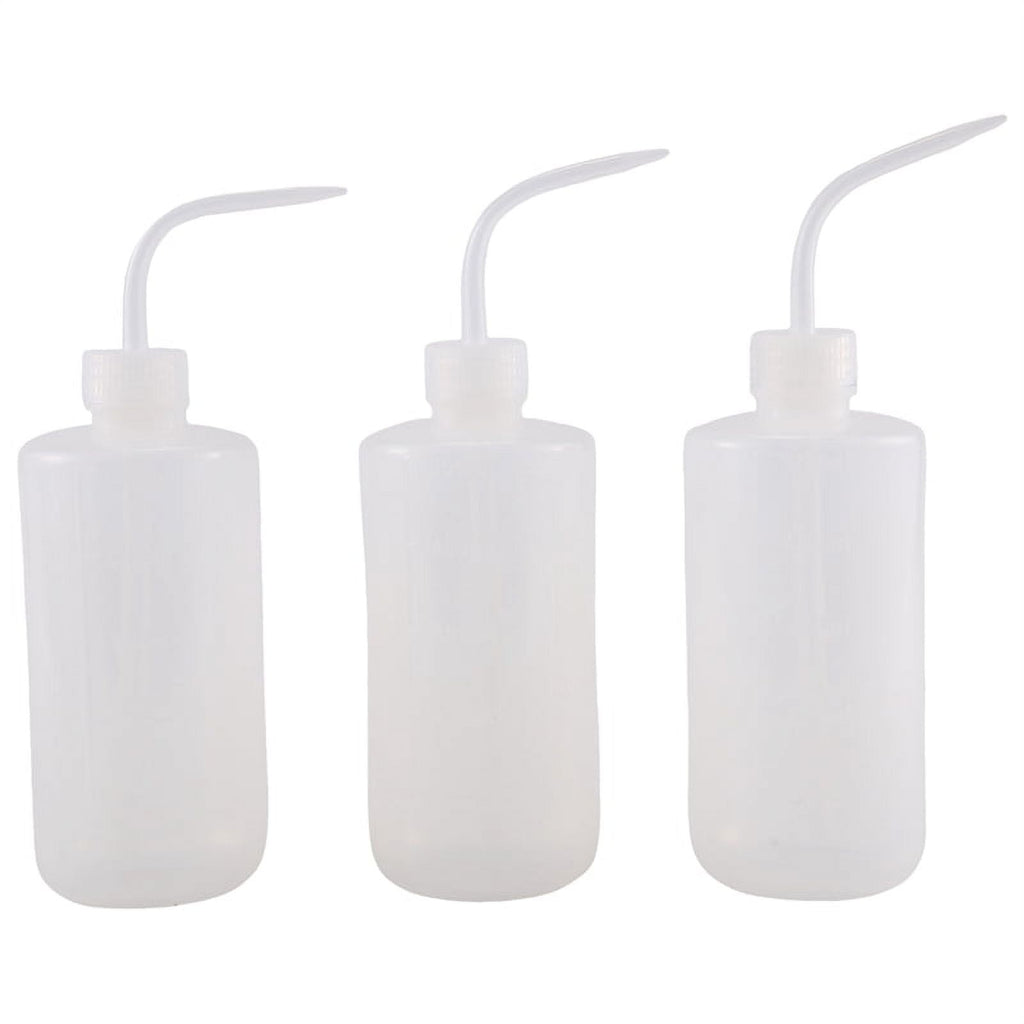 3Pcs Irrigation Bottle 500Ml 17Oz Indoor Plant Watering Can Water Squirt Plastic Rinse for Wash Tattoo