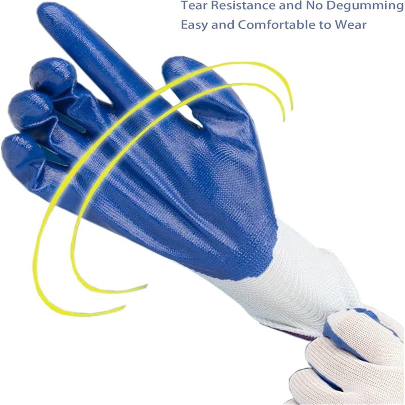 Gloves, Hand Protection Equipment, Garden Gloves for Women/Men Nitrile Coated Work Gloves for Gardening Restoration Work - Image 4