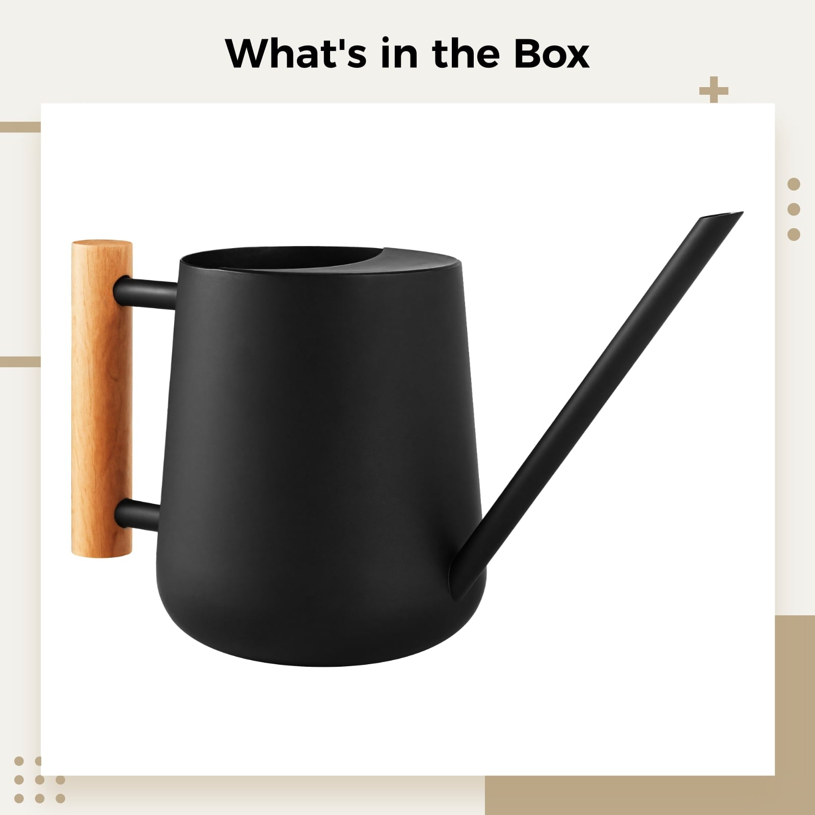Watering Can for Indoor Plants, 34 oz/960 ml Metal Stainless Steel Pot with Long Spout for House Plants Bonsai Outdoo... - Image 5