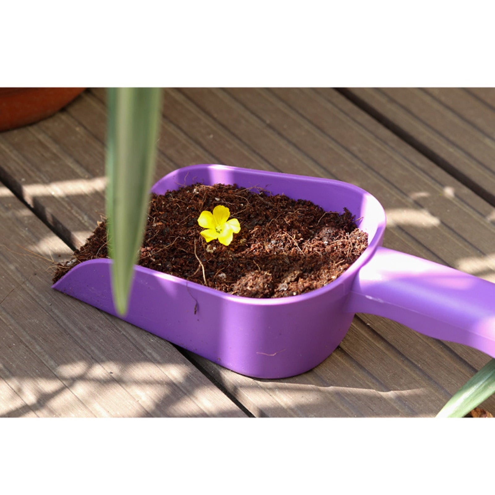 Plastic Garden Shovel - 9-Inch Hand Trowel with Measuring Marks, Ergonomic Anti-Slip Handle, Multi-Purpose Gardening ... - Image 4