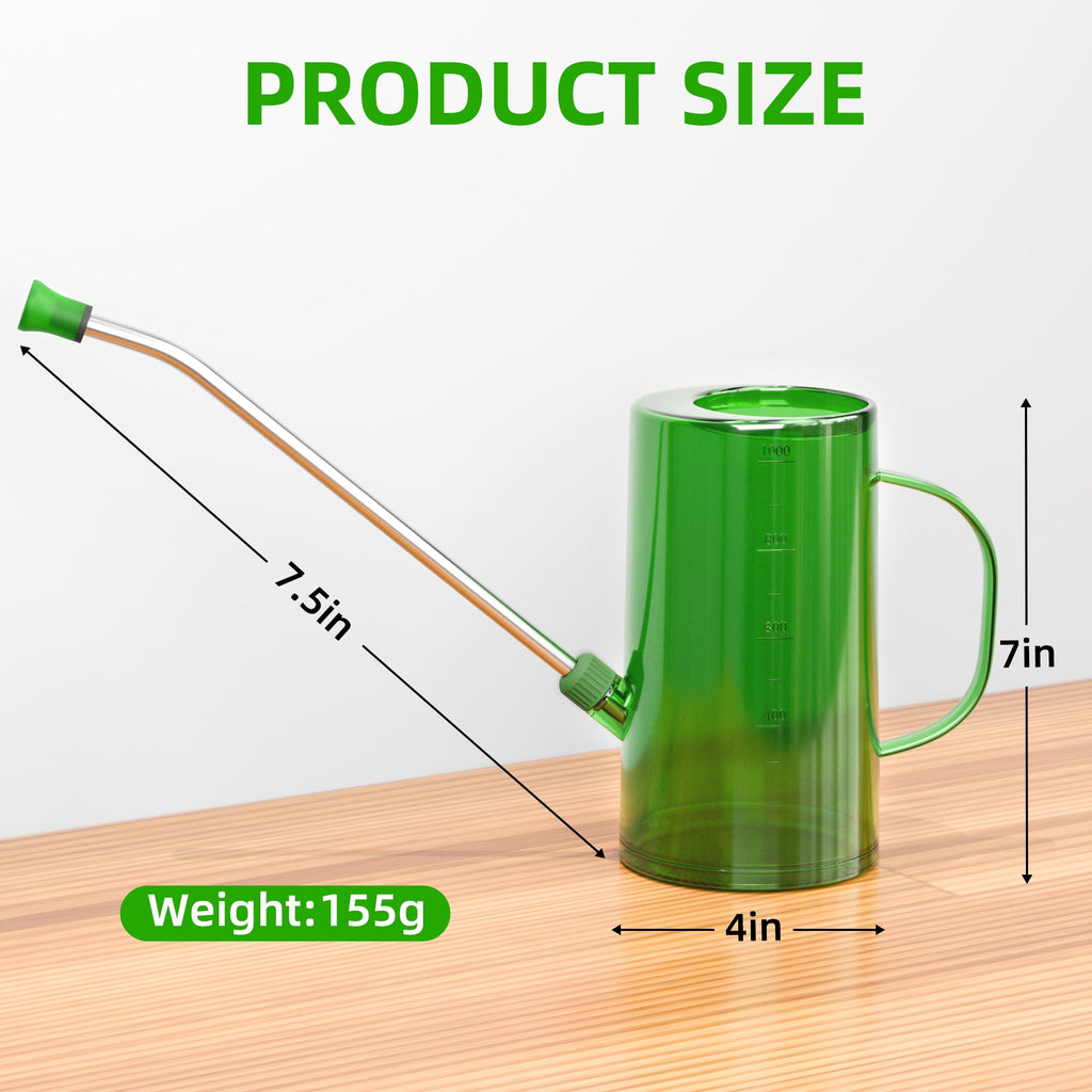 Watering Can with Sprinkler Head, Long Spout Watering Can for Indoor/Outdoor Plant, 1L Capacities for Flowers, Succul... - Image 5