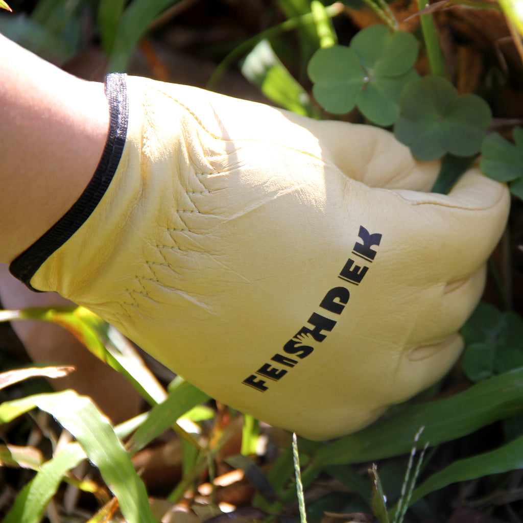 Kids Gardening Gloves - Genuine Leather, Breathable Safety Gloves for Children's Yard Work & Outdoor Play(Medium, Age... - Image 5