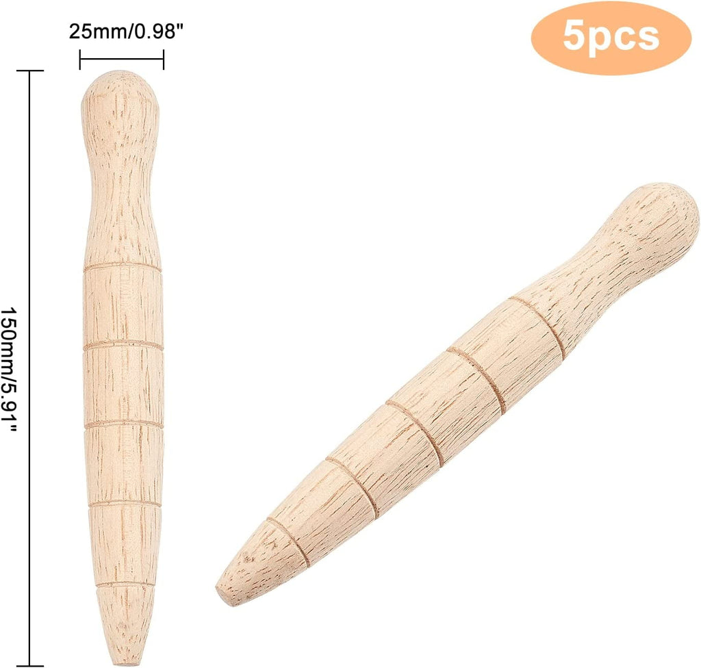 1bag 5pcs Wooden Plant Dibber Wood Garden Dibber Seed Dibbler Dibber Bulb Seedling Planting Tools Gardeners Planting ... - Image 2