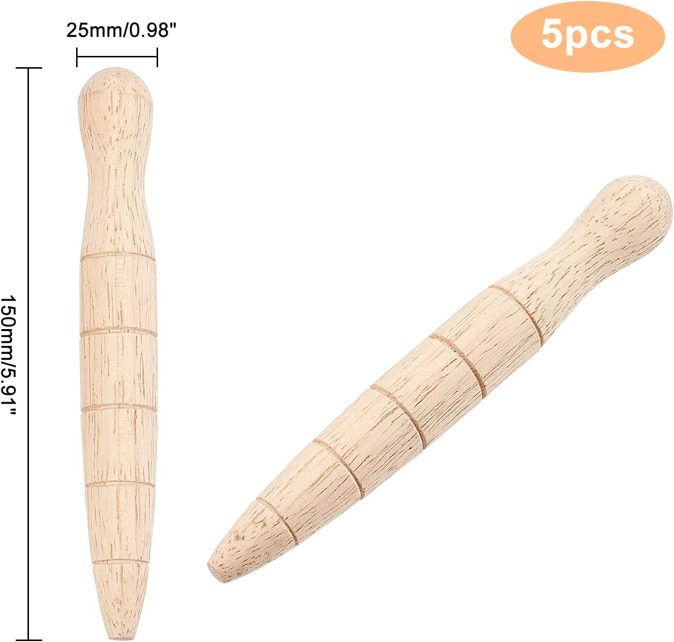 1bag 5pcs Wooden Plant Dibber Wood Garden Dibber Seed Dibbler Dibber Bulb Seedling Planting Tools Gardeners Planting ... - Image 2