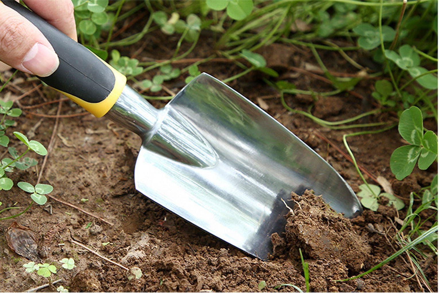 Garden Trowel Hand Shovel, Cast Aluminum Heavy Duty Gardening Tool Potting Tools, Garden Hand Tools for Weeding, Digging, Planting - Image 5