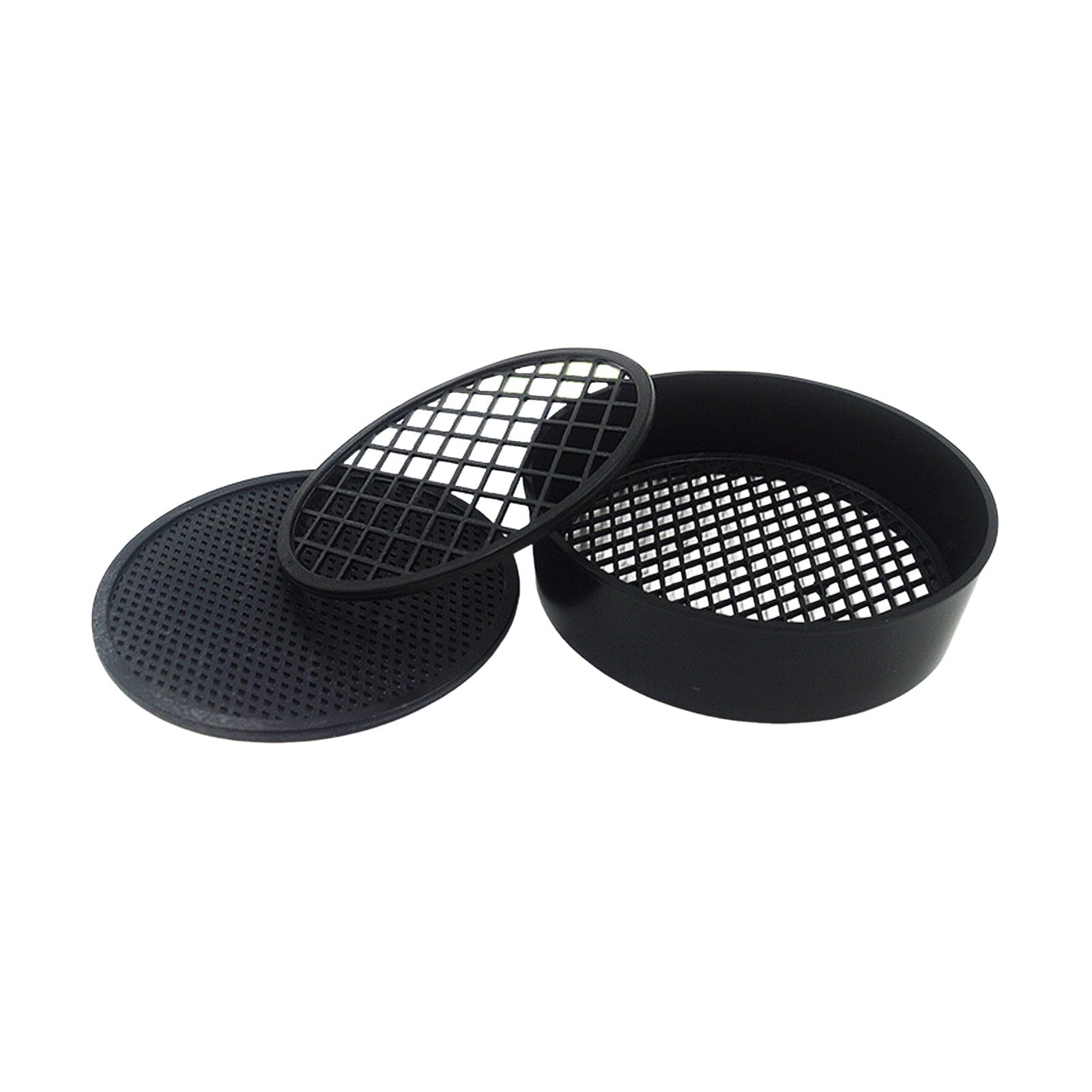 4.3 Inch Soil Sieve Set Gardening Sifters with 3 Replaceable Mesh Screens, Soil Sifter for Filtering Sand Stones Worm...