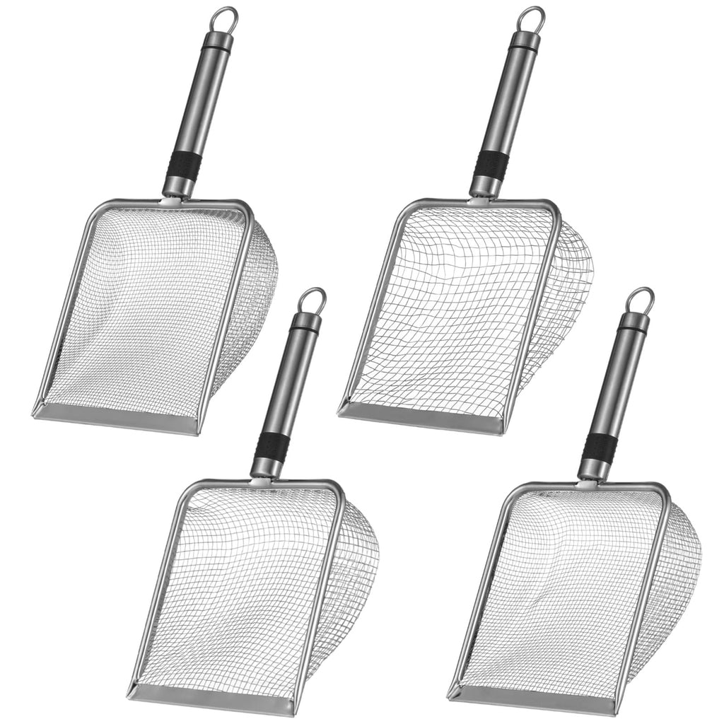 4 Pcs Stainless Steel Garden Sieve Set, Soil Sifting, Sand Screening, 2.0mm, 2.8mm, 3.8mm, 5.0mm Mesh Sizes, Quality ...