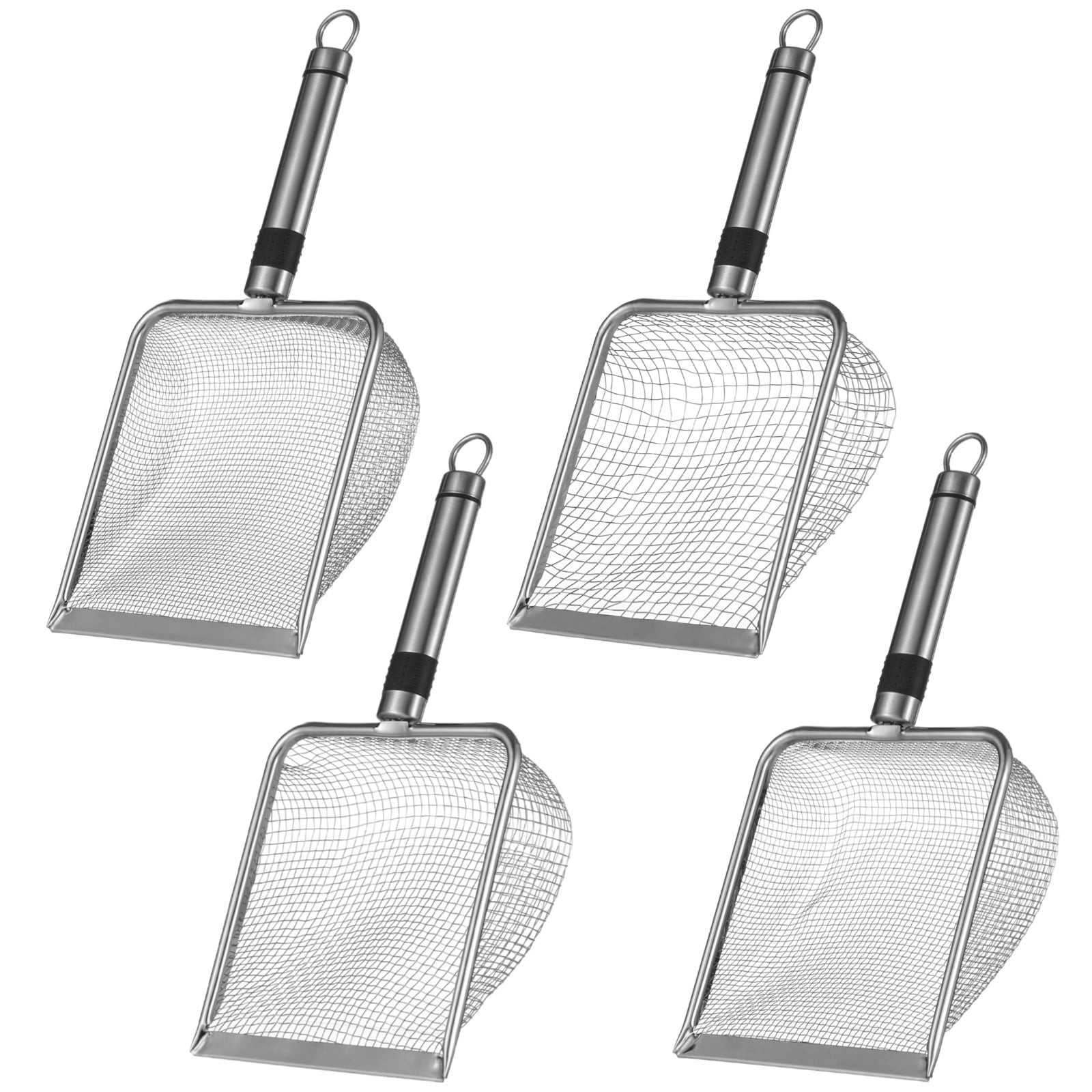 4 Pcs Stainless Steel Garden Sieve Set, Soil Sifting, Sand Screening, 2.0mm, 2.8mm, 3.8mm, 5.0mm Mesh Sizes, Quality ...