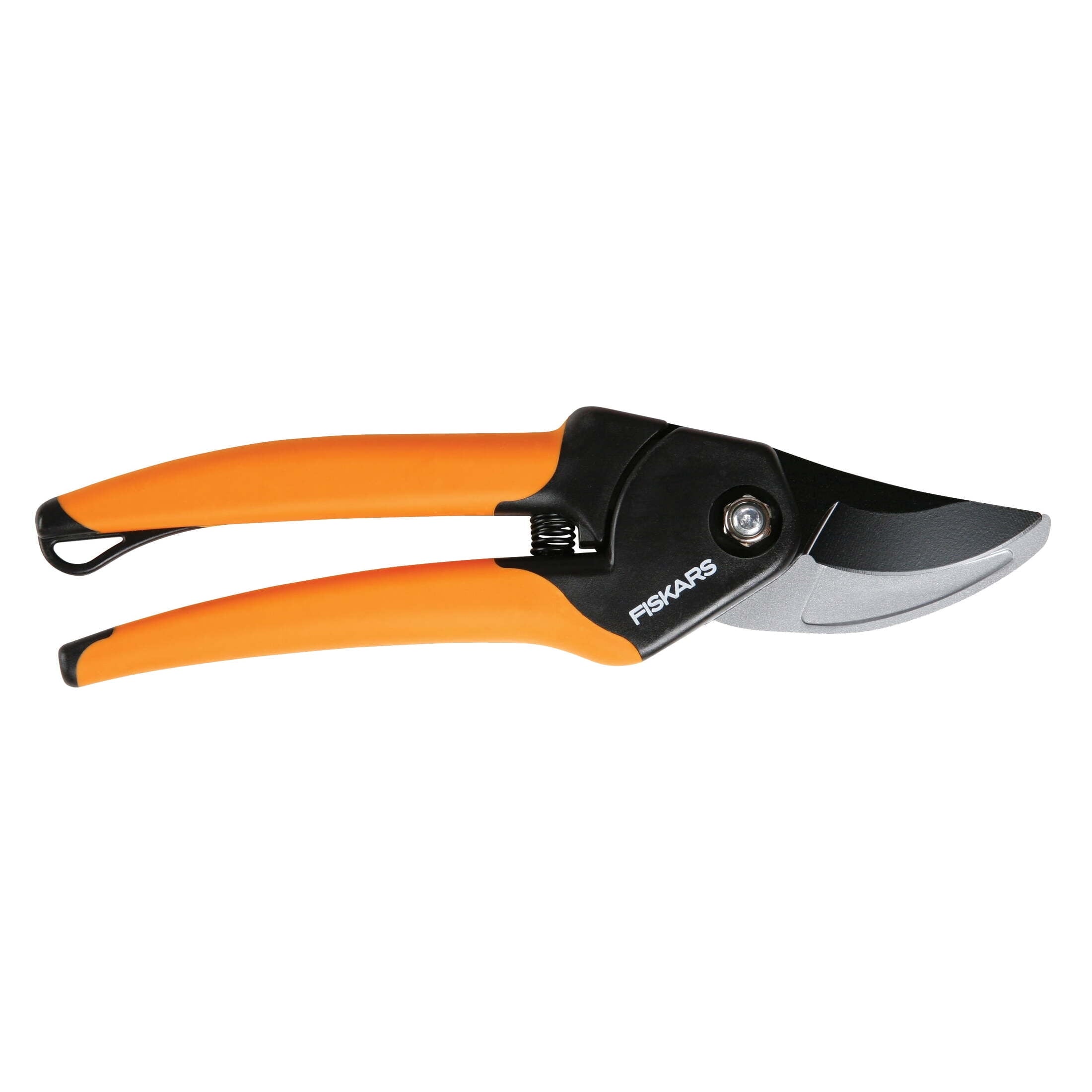 Fiskars 5/8" Bypass Pruner Garden Tool with Steel Blade and Soft Grip Handle, Black and Orange - Image 2