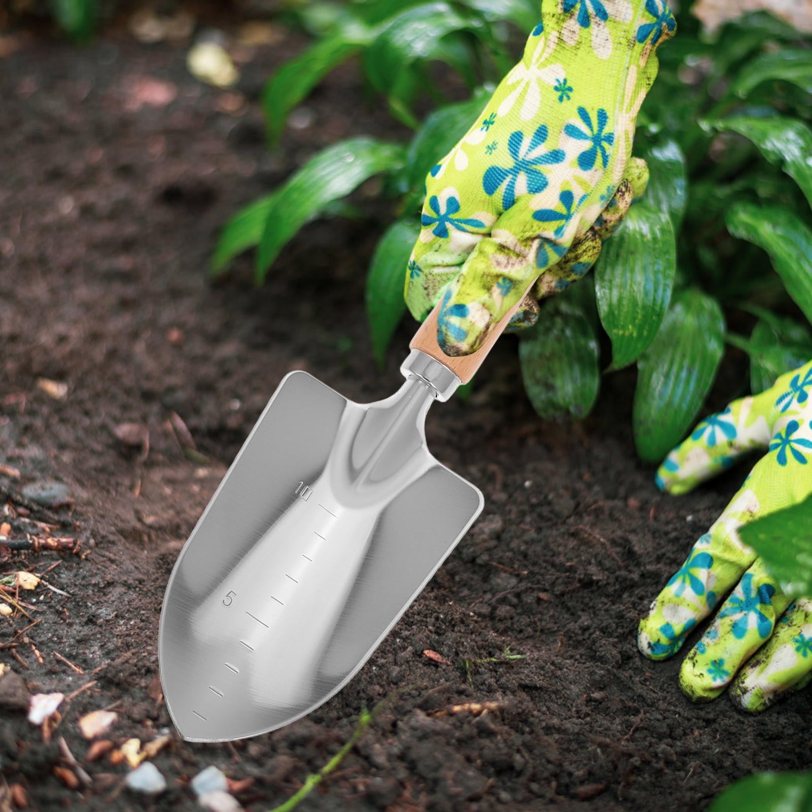 1Set Small Garden Shovel For Digging Planting Outdoor Gardening Tool With Stainless Steel - Image 4