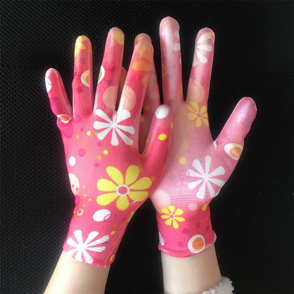 Random Color 12 Pair of Gardening Gloves, Breathable Flower Coated Women Work Gloves, Garden Gloves for Women - Image 6