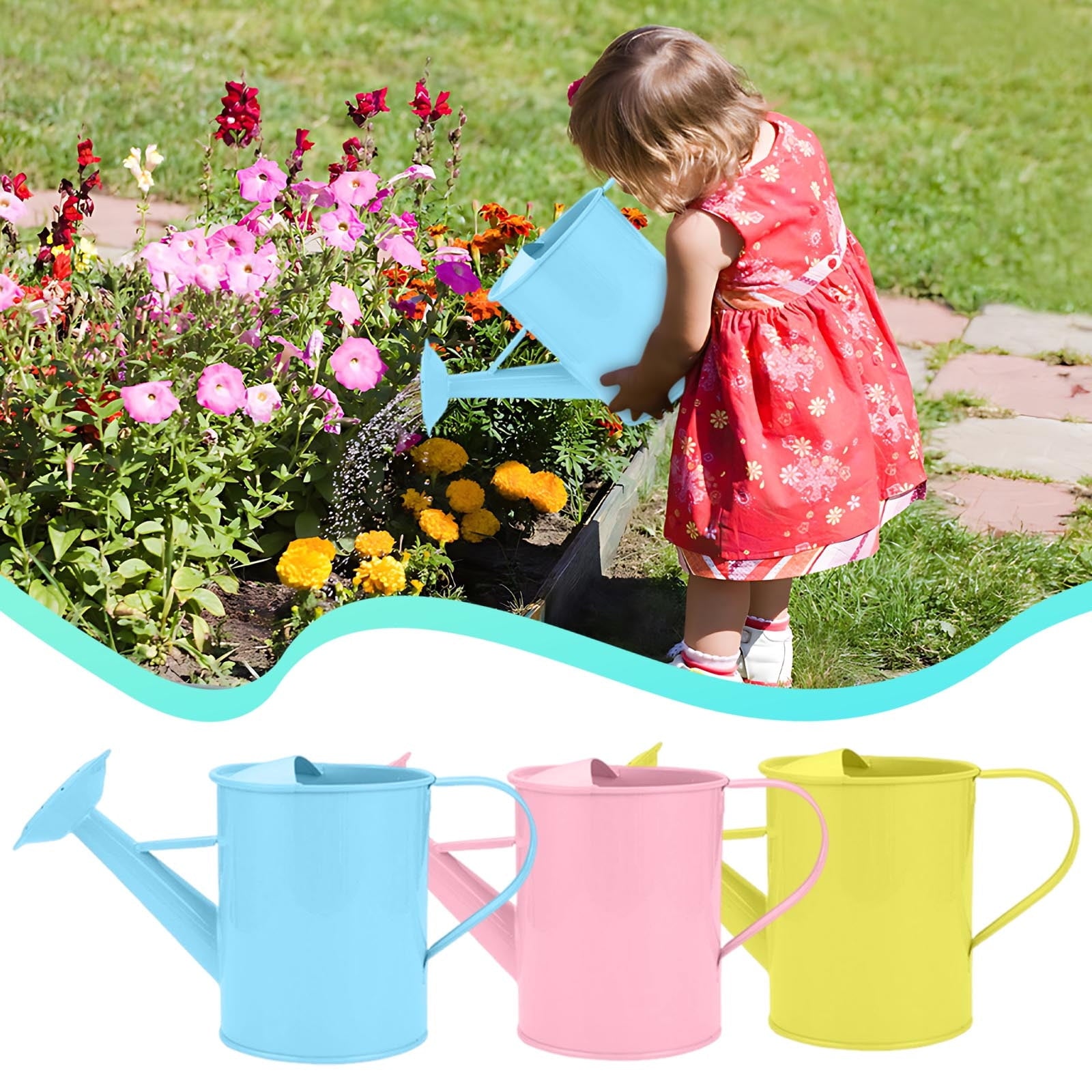 Metal Watering Can for Outdoor Plants&Indoor Plants, Plant Watering Can 1 Gallon, Metal Flower Garden Watering Can, W... - Image 6