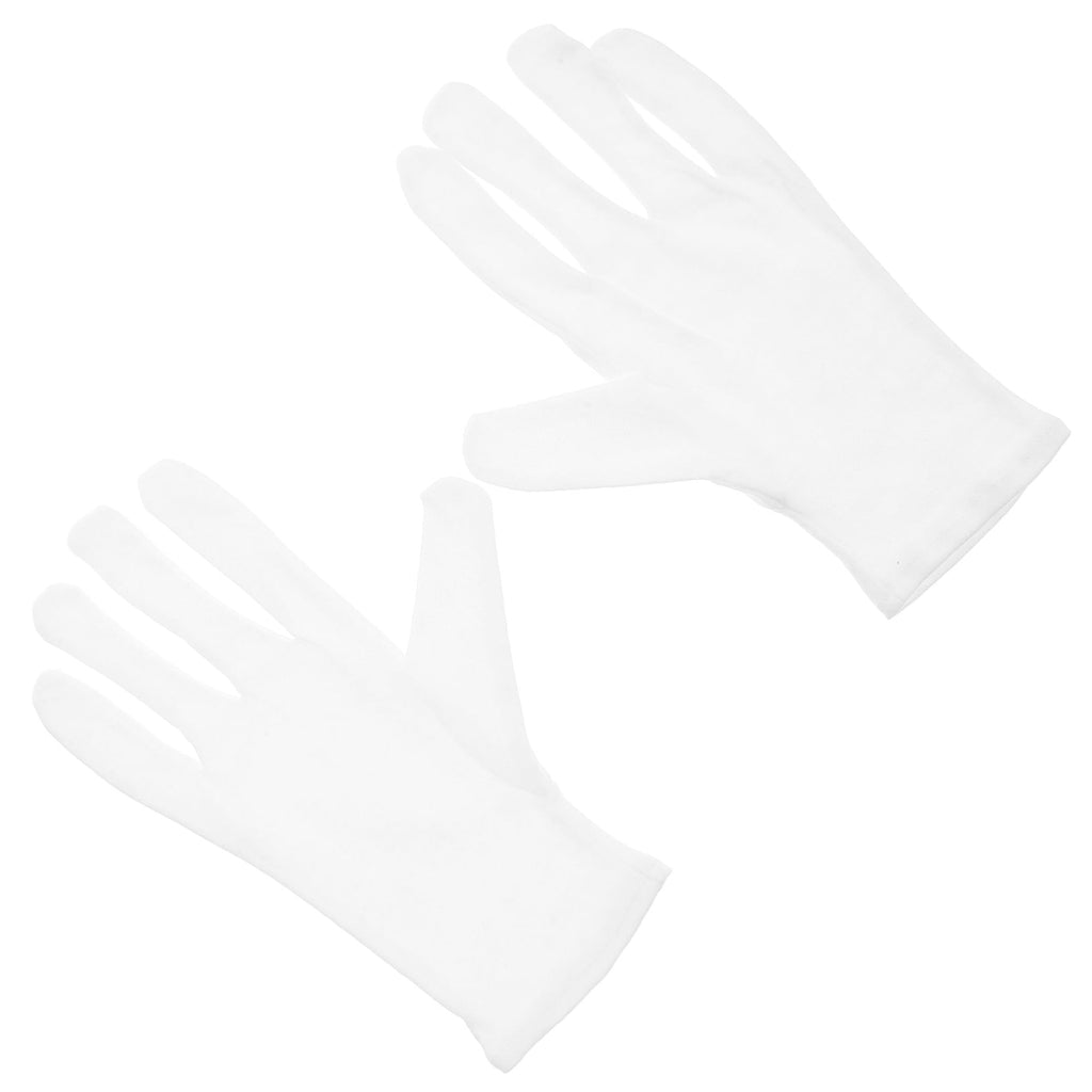PBPBOX 2Pcs Heavy Duty White Cotton Work Gloves for Outdoor Labor Protective Garden Safety Gloves - Image 3