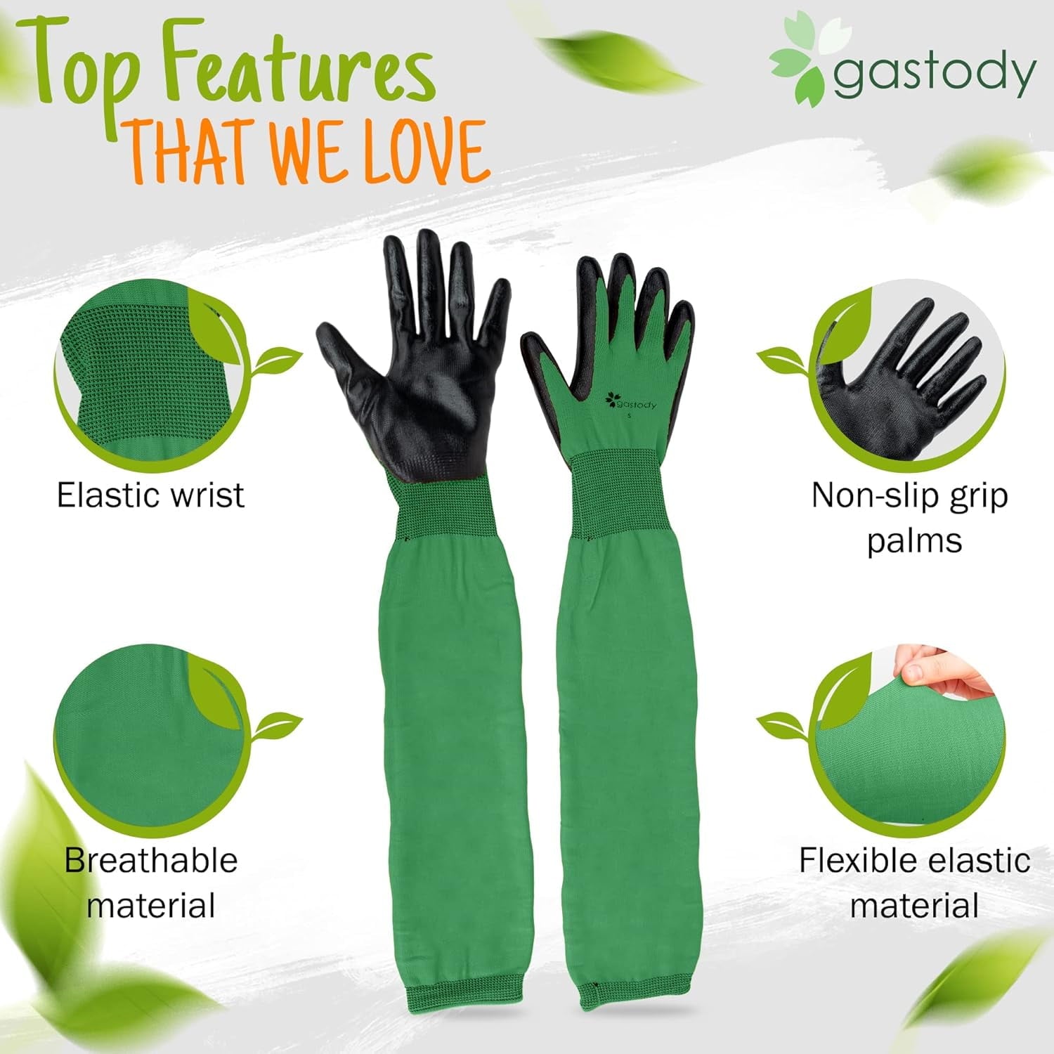 Gloves Women and Men - Cuff Garden Gloves, Multipurpose Heavy Duty Outdoor Indoor - Image 3