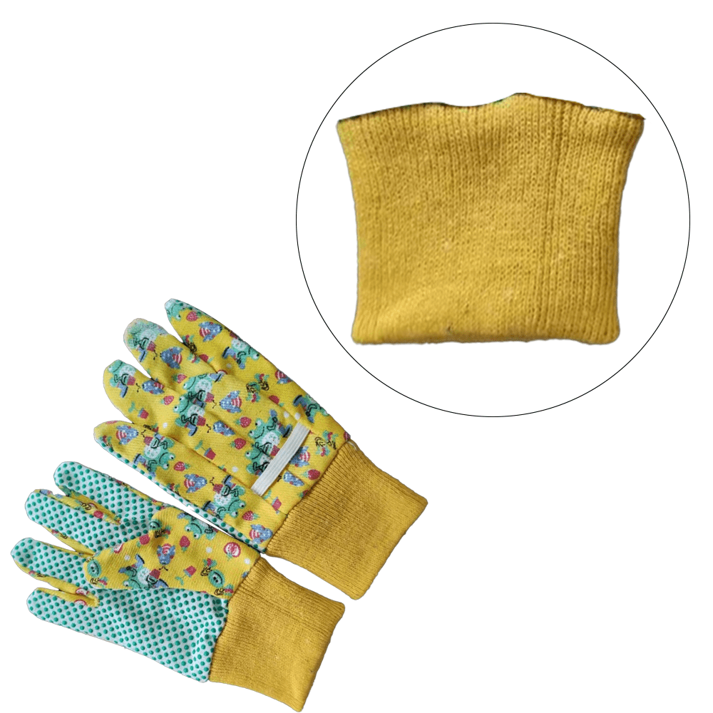 3 Pairs Kids Garden Gloves Non-Slip Child Safety Yard Work Gloves Boys Girls - Image 3
