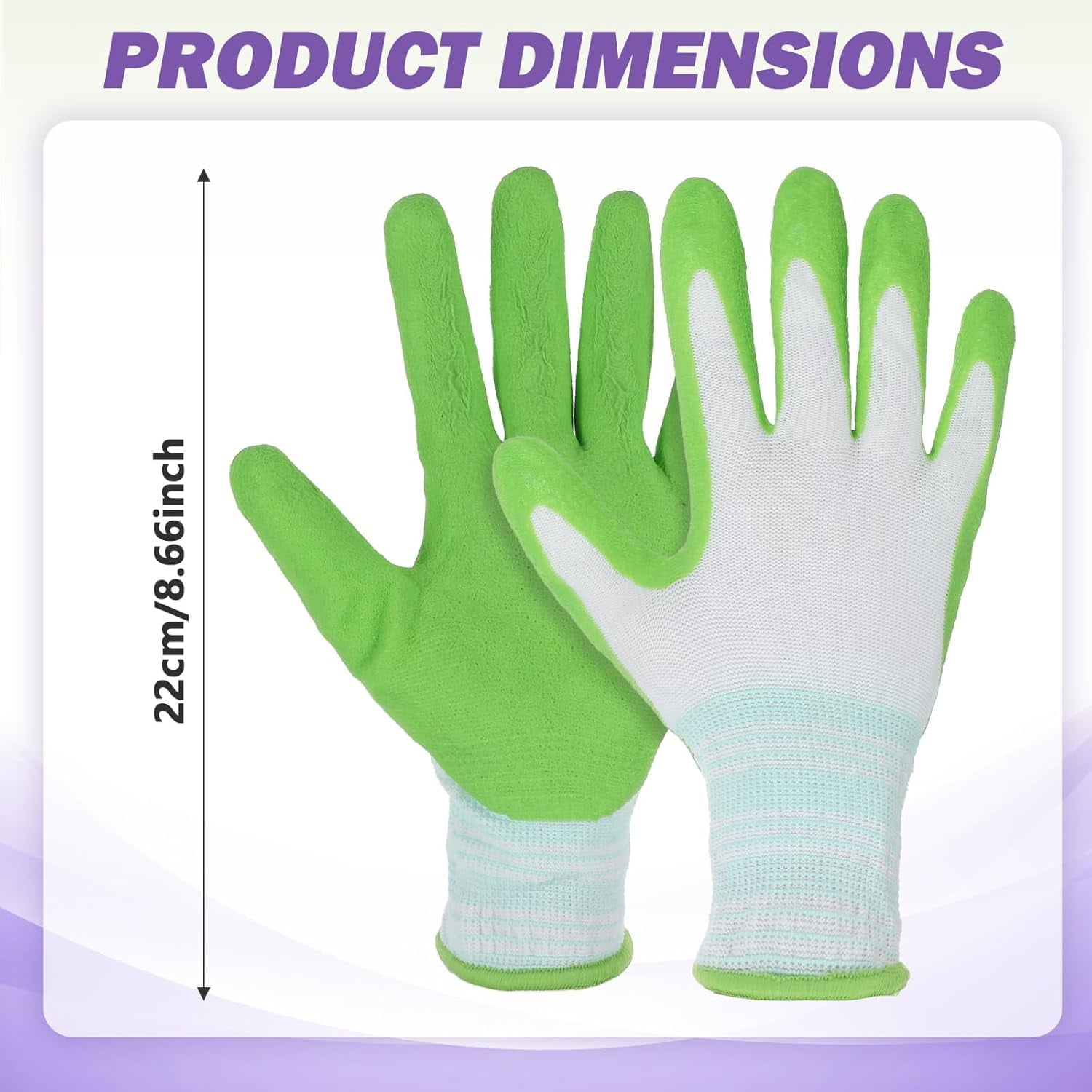 4 Gardening Gloves Breathable Rubber Coated Outdoor Work Gloves, Non-Slip Grip Yard Gloves for Women & Men, Essential... - Image 2