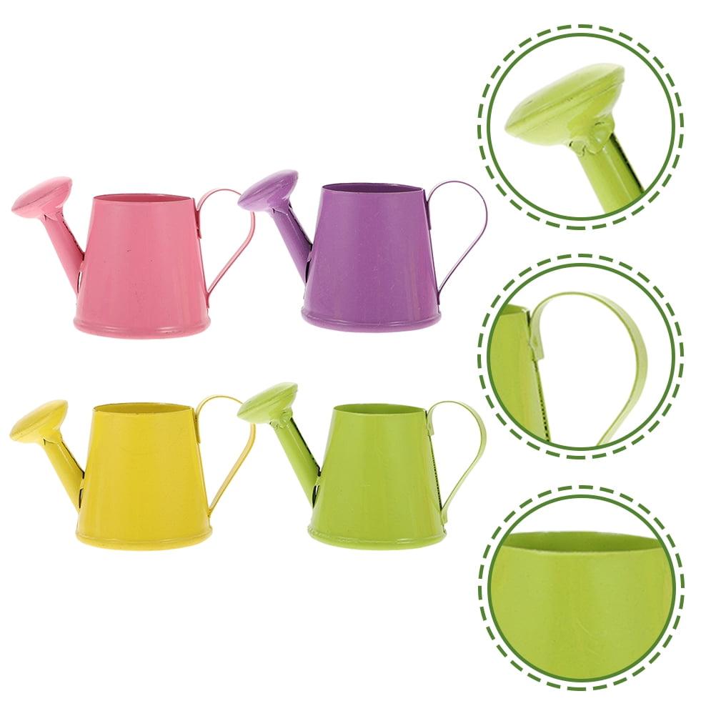 4 pcs Children Garden Watering Can Kids Metal Watering Can Mini Watering Kettle - Image 6