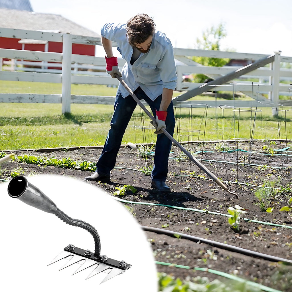 5-Tooth for Weeding, Digging & Soil Loosening | Multifunctional Garden Tool for Farming, Gardening & Planting Vegetables