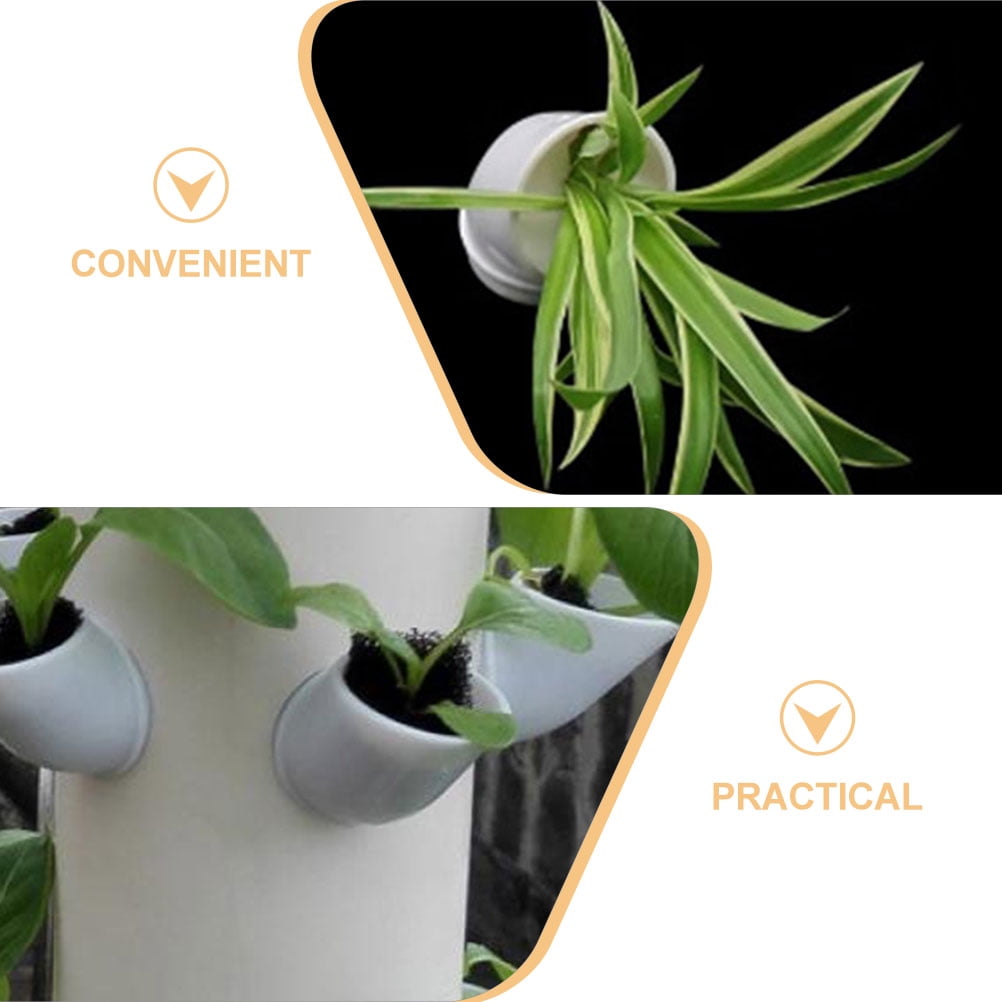 12 Pcs Vegetable Planting Tools DIY Hydroponics System White - Image 3