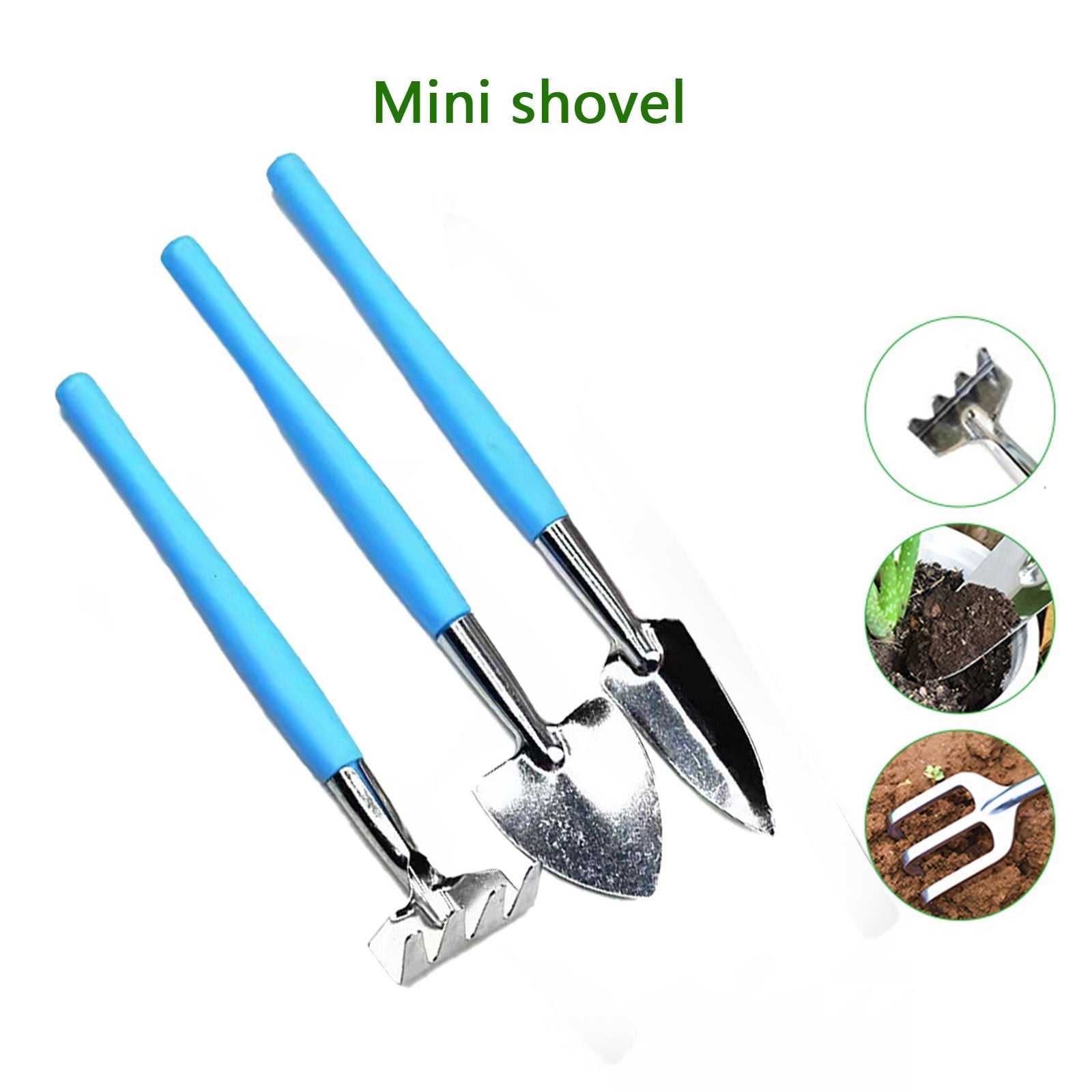 3-Piece Mini Garden Tools Set for Indoor Plants & Kids Gardening | Small Hand Tools with Wood Handle for Transplantin... - Image 5