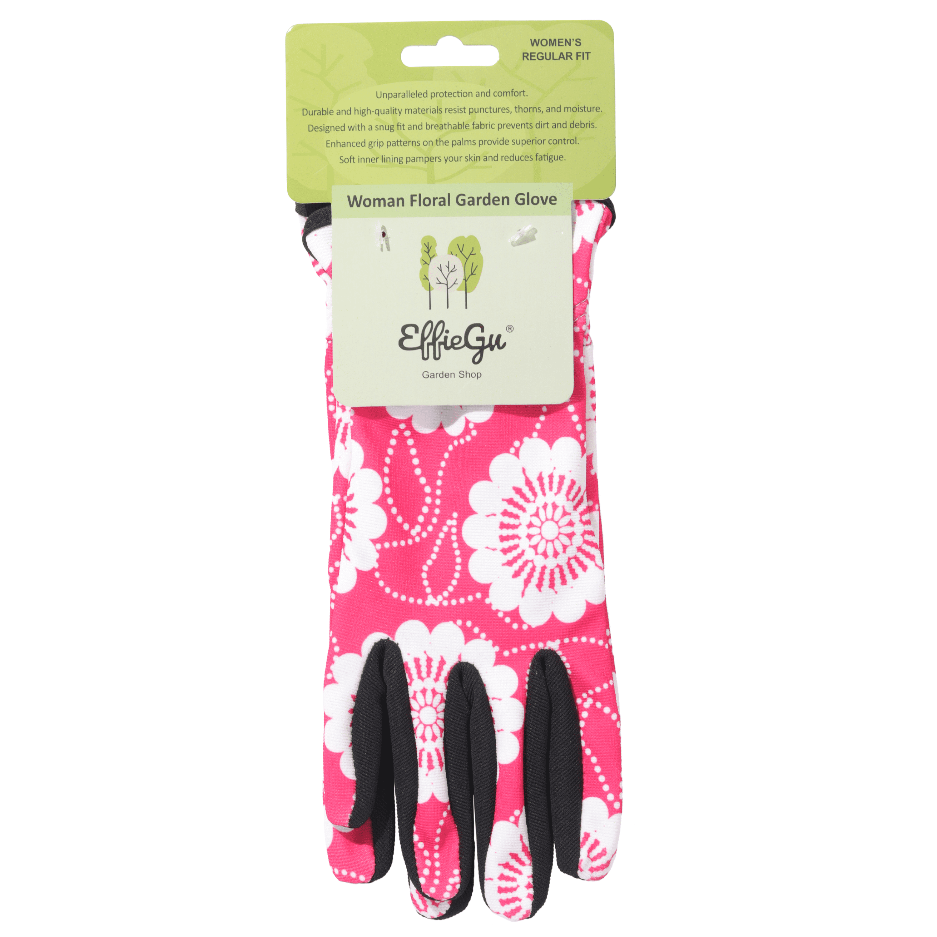 Effiegu Women's Floral Gardening Gloves - Durable Thorns, Debris & Dirt Protection - Image 2