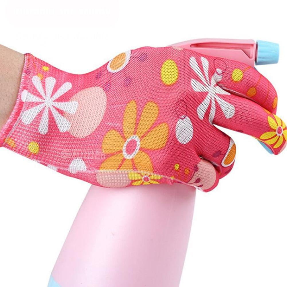 Random Color 12 Pair of Gardening Gloves, Breathable Flower Coated Women Work Gloves, Garden Gloves for Women - Image 3