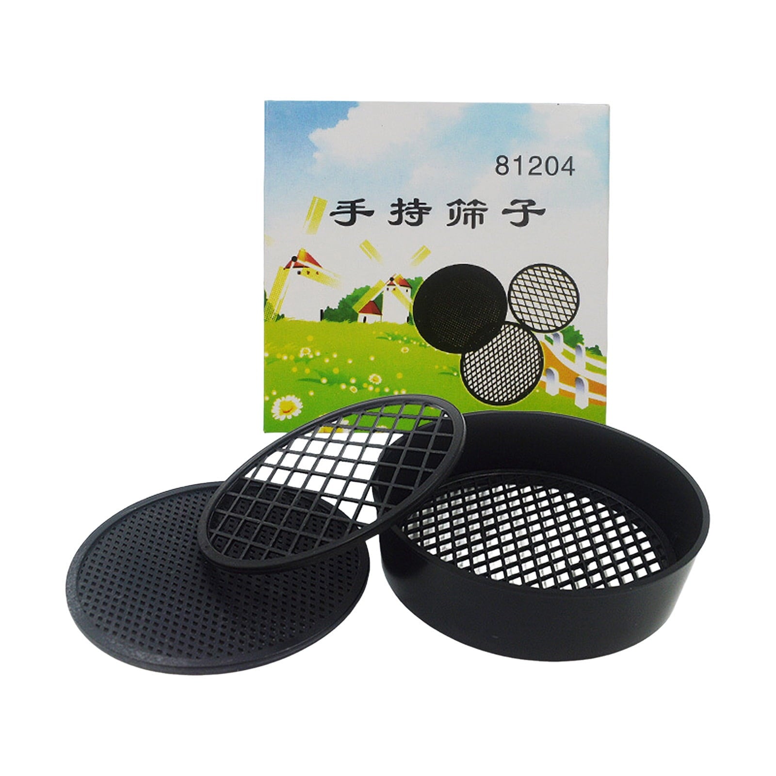 4.3 Inch Soil Sieve Set Gardening Sifters with 3 Replaceable Mesh Screens, Soil Sifter for Filtering Sand Stones Worm... - Image 6